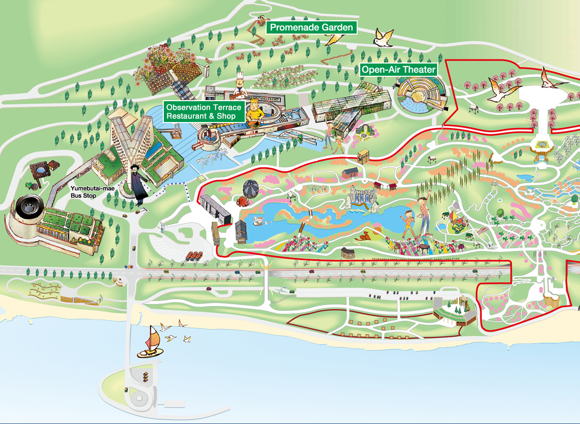 awaji yumebutai map