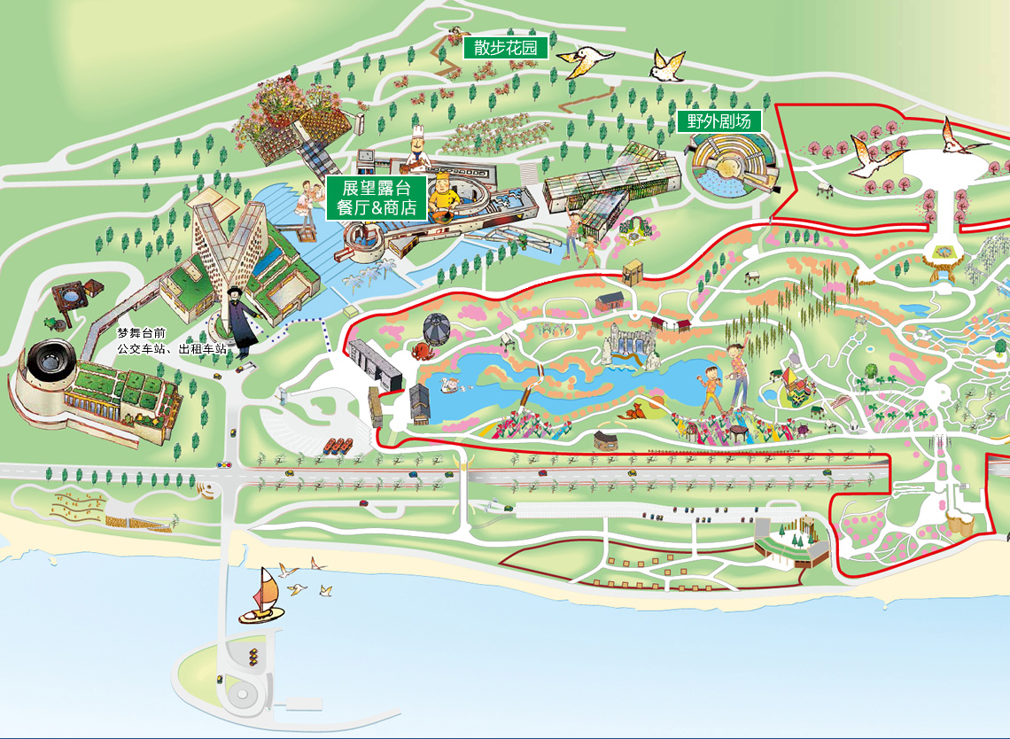 awaji yumebutai map