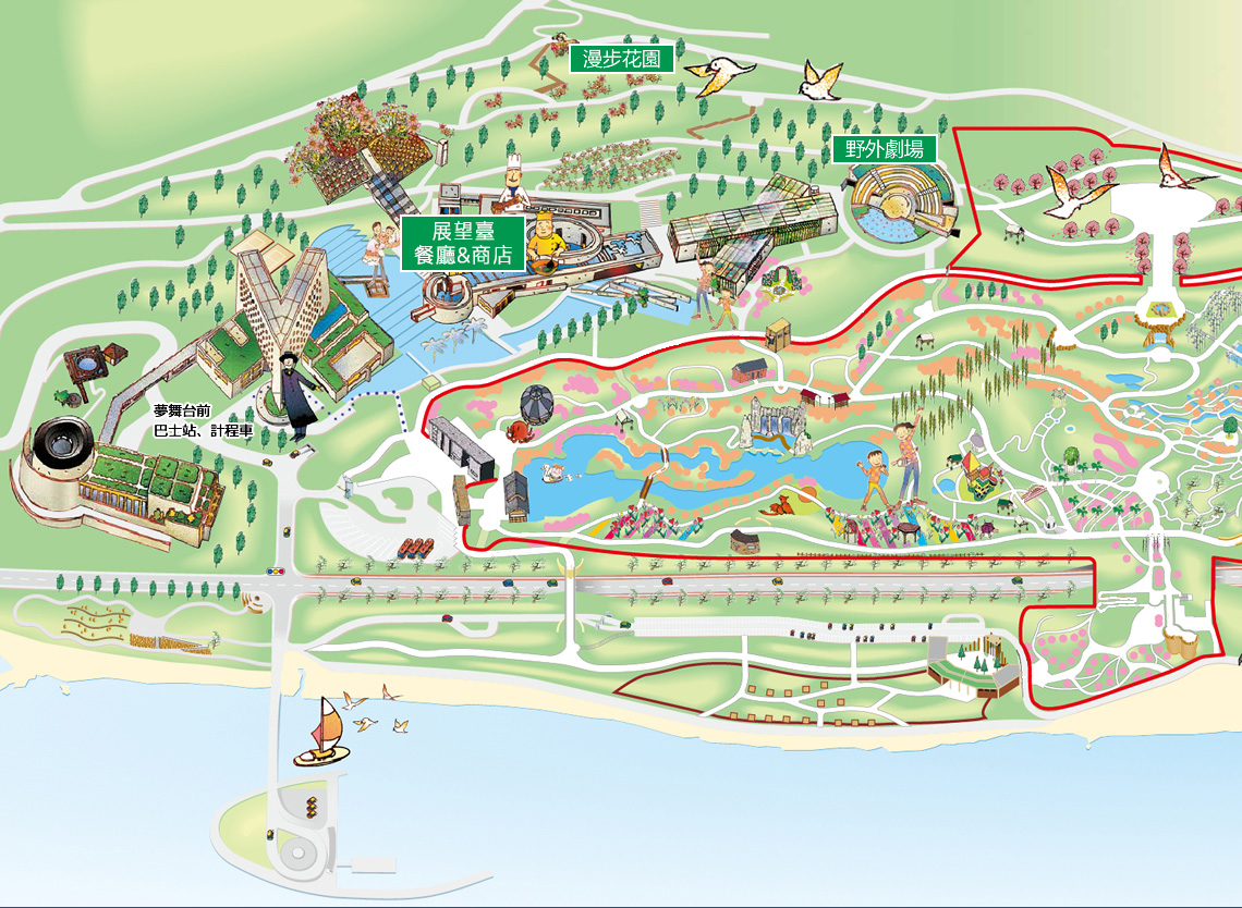 awaji yumebutai map