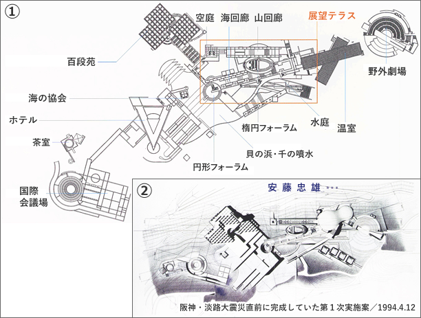 淡路夢舞台の計画図